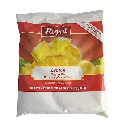 Clabber Girl Royal Lemon Gelatin, 24 Ounce -- 12 per case.