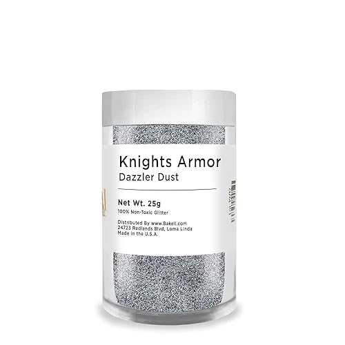 Bakell Brew Glitter - Knights Armor (25g 1x Shaker Jar) / Edible Glitter for Drinks, Beer and Cocktail Beverages