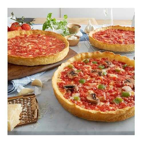 Lou Malnati s Chicago Deep Dish Pizza, 2-Pack (1 Cheese, 1 Spinach) / Handmade, Restaurant Quality
