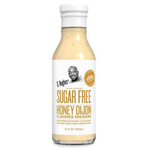 G Hughes Honey Dijon Flavored Salad Dressing, Sugar Free, Gluten Free, 12 Fluid Ounces (Pack Of 6)