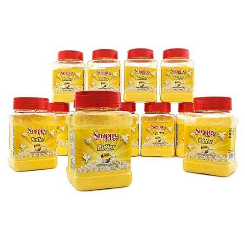 Snappy Butter Popcorn Seasoning, 12 薬局衡オンス, 12-Count Case, Bold Butter and Salt Flavor, No MSG Added