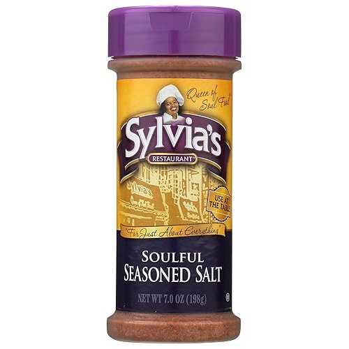 Sylvia\u0027s Restaurant Soulful Seasoned Salt, All Natural Ingredients, No Preservatives, Kosher, 7 Ounce (Pack of 12)
