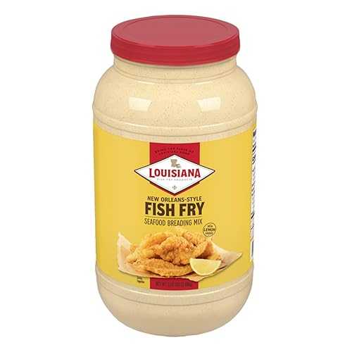 Louisiana Fish Fry Products Louisiana Fish Fry - New Orleans Style Lemon Fish Fry - Gallon 5.50 Lbs (Gift Pack)