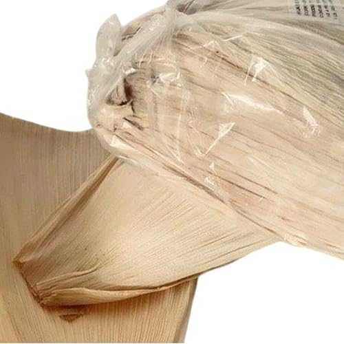 HRVST CHEF\u0027S MARKET Mexican Enconchada Tamale Corn Husk, 8 Inch, 5 Count of 1 重量ポンド Bags - Triple Cleaned, Bulk Pack