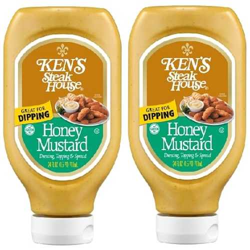 Generic Honey Mustard Salad Dressing, Topping, Dipping Sauce and Spread (Pack Of 2 Bottles), 24 薬局衡オンス.