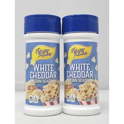Generic 2 Pack of Popcorn Seasoning 2.5薬局衡オンス Shakers You Choose Butter Kettle Corn Ranch White or Nacho Cheddar (2.5薬局衡オンス, White Cheddar)