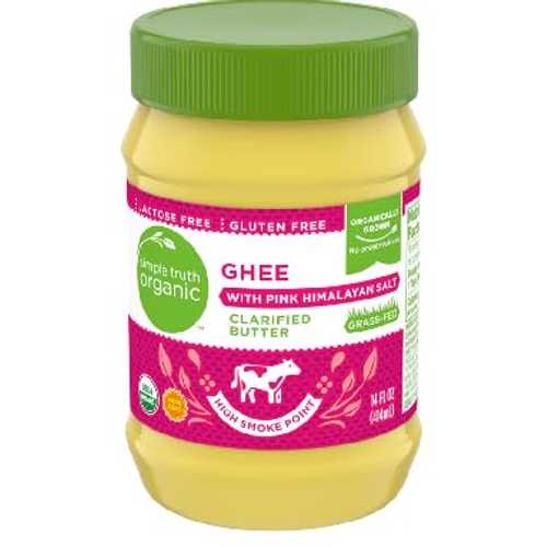 Generic Organic Gluten Free Ghee with Pink Himalayan Salt (1 Jar, 14 薬局衡オンス.)