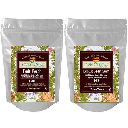 Cape Crystal Brands Value PAK-3: Pectin + Locust Bean Gum (2 薬局衡オンス Each) Jam \u0026 Jelly Making, Fruit Fillings, Vegan Dessert Gels