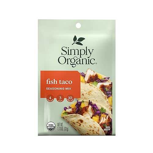 Simply Organic Fish Taco Seasoning, Organic, 1.13 Ounce (Pack of 12)