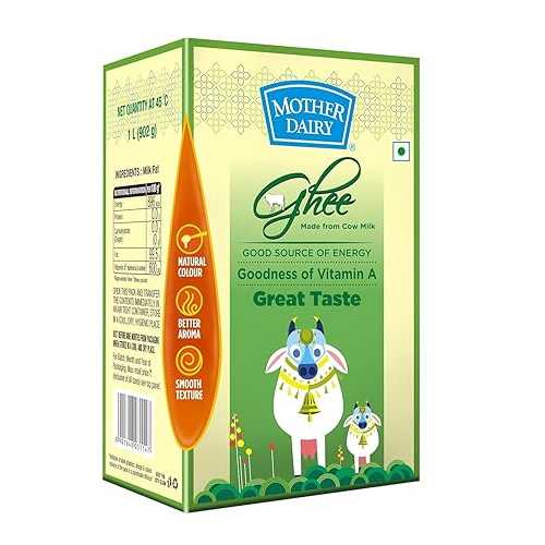 Generic Mother Dairy Cow Ghee, 1 Liter (2.2 重量ポンド), CEKA Pack of 2