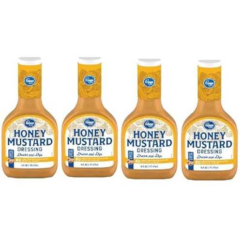 Generic Honey Mustard Dalad Dressing (4 Bottles,16 fl 薬局衡オンス. Each)