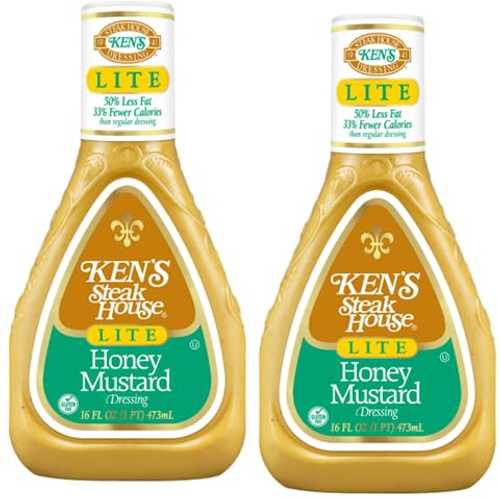 Generic Gluten Free Lite Honey Mustard Salad Dressing (2 Bottles, 16 薬局衡オンス. each bottle)