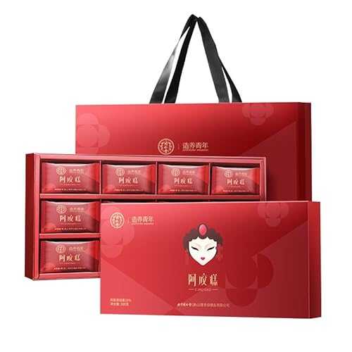 Generic Ejiao Cake Gift Box, Traditional Chinese Donkey-Hide Gelatin, 15% Concentration, 300g, Individual Packaging