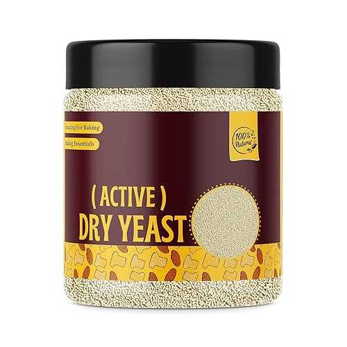 Generic AD Active Dry Yeast Powder, 250g, Baking Essential for Bread, Cake, Pizza, Chemical-Free, Jar Pack