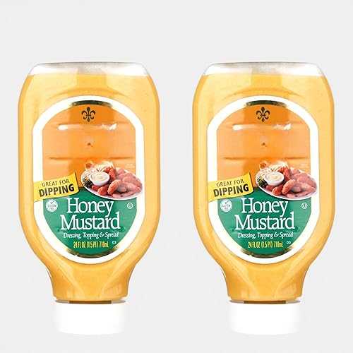 Generic Honey Mustard Salad Dressing, Topping, Dipping Sauce and Spread (Pack Of 2 Bottles), 24 薬局衡オンス.