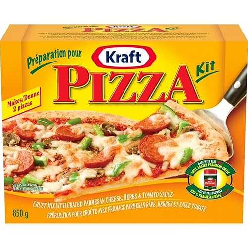 ZENVOIRA Pantry Bundle includes Kraft Pizza Kit 850g, Makes 2 Homemade Pizzas / Dough Mix, Pizza Sauce, Parmesan Cheese \u0026 Italian Herb Seasoning, Value Kit Packed by Zenvoira