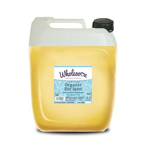 Wholesome Sweeteners Organic Extra Light Blue Agave, 5 ガロン, Single Unit, (Packaging May Vary)