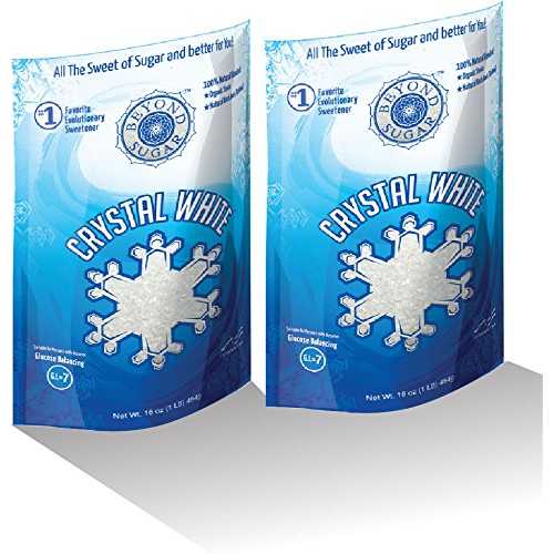 SALE TWO PACK GoBeyond Foods All Natural Sweetener Crystal White Blend (Stevia, Xylitol) 16薬局衡オンス