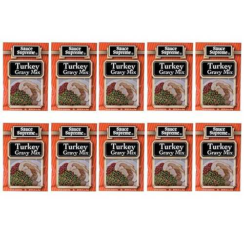 10 Sauce Supreme Turkey Gravy Mix Seasoning Packet Cooking Thanksgiving Dinner