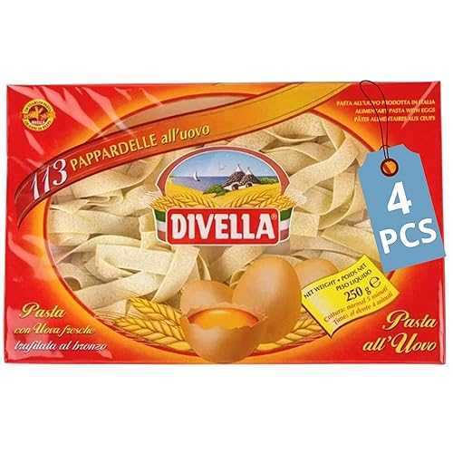 Egg Pappardelle Pasta Divella 1 重量ポンド bags (4)