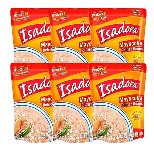 Isadora Refried Beans 15.2薬局衡オンス Pouch (Mayocoba, 6 Pack)