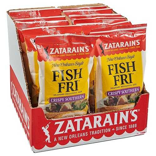Zatarain\u0027s Crispy Southern Fish Fri Seafood Breading Mix, 10 薬局衡オンス (Pack of 12)