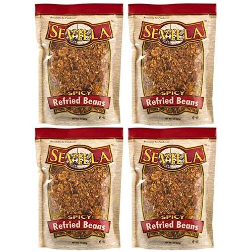 Generic Redfried Beans Dehydrated 8 薬局衡オンス (4 PACK) Fast Cooking! (8 Ounce (Pack of 4), Spicy Refried Beans)