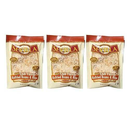 Generic refried beans (3 Pack, Hot), 1 Ounce (Pack of 1)