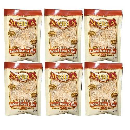 Generic Refried Beans \u0026 Rice, Chili Flavor (4.4 薬局衡オンス-6 Pack, Hot)