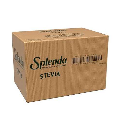 SPLENDA Stevia Zero Calorie Sweetener, Plant Based Sugar Substitute Granulated Powder, Single Serve Packets, 1000 Count (Pack of 1)