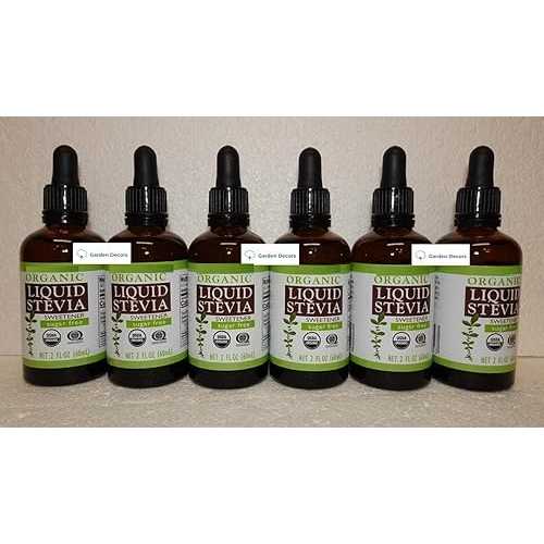 Generic Trader Joe Organic Liquid Stevia Sweetener Sugar Free 2fl 薬局衡オンス 60ml (Six Bottles)