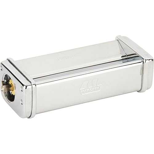 Marcato Pappardelle Lisce Attachment for Pasta Fresca Machine Smooth Wide Ribbon Pasta Cutter, Chrome Steel Accessory, Made インチ Italy