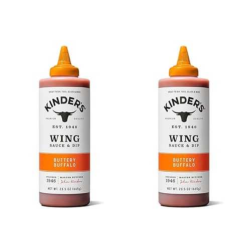 Generic Knders Buttery Buffalo Wing Sauce and Dip, 23.5 薬局衡オンス (Pack of 2)