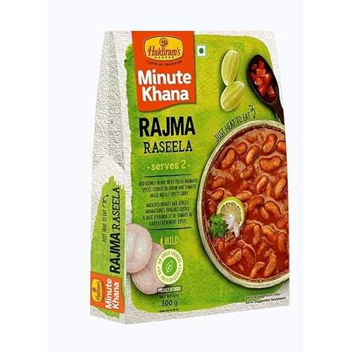 Generic Haldiram\u0027s Minute Khana Rajma Raseela Ready to Eat, 300g (pack of 2)