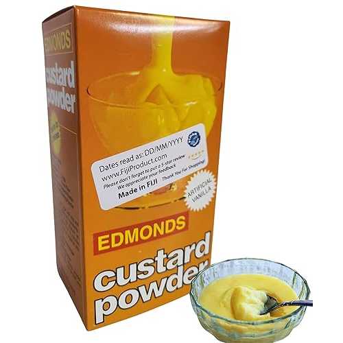 FIJIAN MADE EDMONDS - #1 Custard Powder Original Vanilla Flavoured (Pack of 4 x 450g) Imported from FIJI