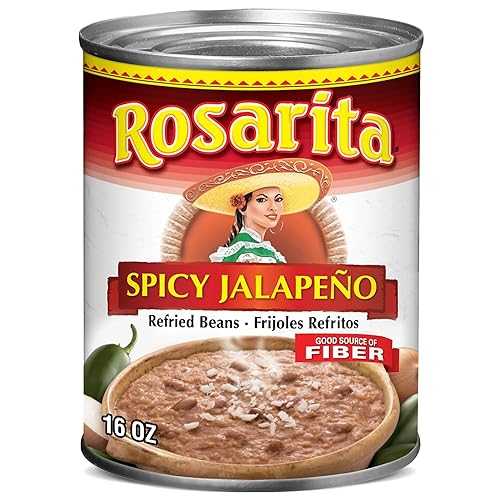Generic Spicy Jalapeno Refried Beans, 16 薬局衡オンス. (Pack of 6)