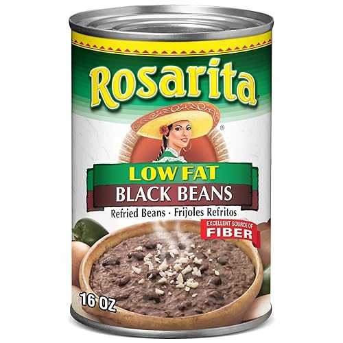 Generic Low Fat Refried Black Beans, 16 薬局衡オンス. (Pack of 6)