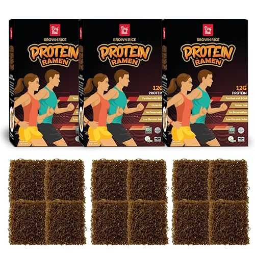 SingMee Buckwheat Brown Rice Protein Ramen No Vital Wheat Gluten, 12g Plant Protein / Gluten Free, Low GI, Vegan / 3 Clean Ingredients / 3-Box Bundle 12 Servings