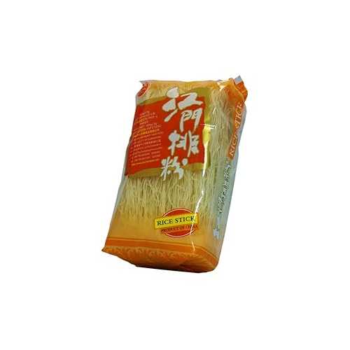 Jiangmen Rice Vermicelli (排粉), Traditional Chinese Rice Noodles for Soups \u0026 Stir-fry, 16 薬局衡オンス (454g) / Mountain Spring Water Crafted / Double-Fermented \u0026 Bamboo-Sieve Dried 江?排粉(瑞・悪牌), 米粉 Sweet post Jiangmen