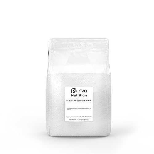 Stevia Reb M powder, (Reb-M / Rebaudioside M), 60 grams / 2,000 servings, Puriva Nutrition / Superior to Reb A, Reb D, and stevia extracts
