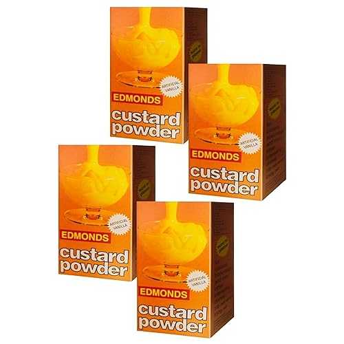 FIJIAN MADE EDMONDS - #1 Custard Powder Original Vanilla Flavoured (Pack of 4 x 200g) Imported from FIJI