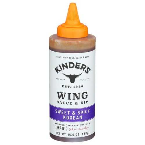 Generic Kinders Korean Wing Sauce 15.5 薬局衡オンス (Pack of 6)