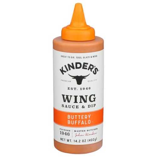 Generic Kinders Buffalo Buttery Wing Sauce 14.2 薬局衡オンス (Pack of 6)