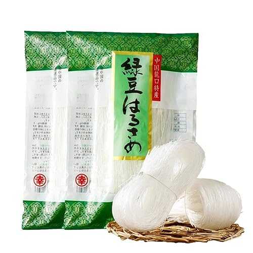 2 Bag Longkou Vermicelli,Pure Mung Bean Crystal Vermicelli,Glass Noodle,Instant Rice Noodles,Vegan, Perfect for Salad, Hot Pot, Stir Fry, Soups, and Asian Cuisine? HVNAOUE 2 Bag Longkou Vermicelli,Pure Mung Bean Cry