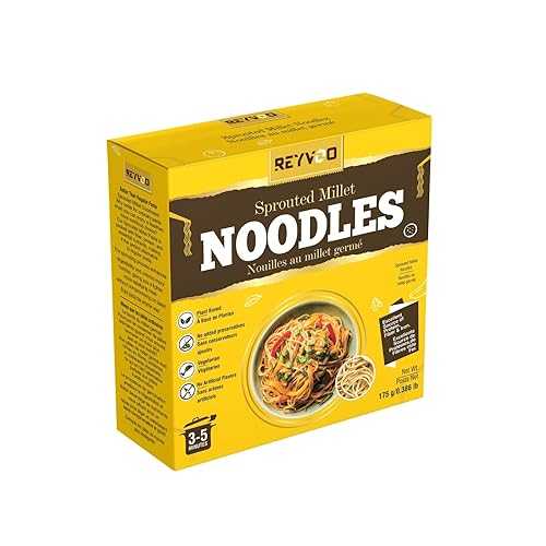Generic Millet Noodles Pack of 5 Instant Noodles, High Fiber \u0026 Protein Dry Pasta, Vegan, Vegetarian, Quick Cook, 175g Each, 875g Total
