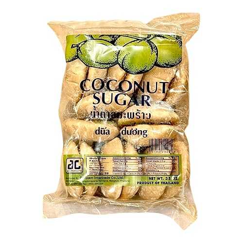 AquaNation Dua Duong Premium Golden Thai Coconut Palm Sugar 35薬局衡オンス (16 Blocks) 100% Pure Natural Palm Sugar from Thailand Authentic Caramel Flavor Sweetener for Thai, Vietnamese \u0026 Southeast Asian Cooking
