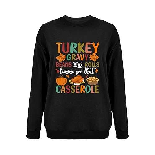 Generic Turkey Gravy Beans and Rolls Casserole crewneck for women