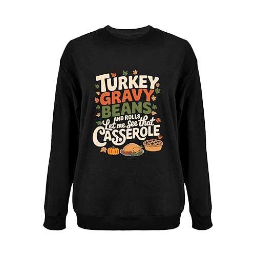 Generic Turkey Gravy Beans and Rolls Casserole crewneck for women