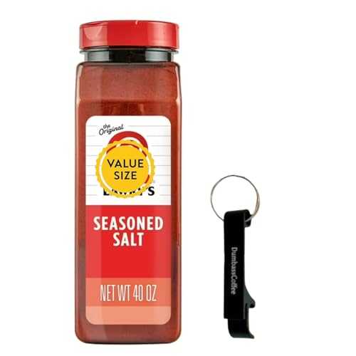Premium Seasoning Blend Seasoned Salt, 40 薬局衡オンス. (Pack of 1) with Dumbass Coffee Bottle Opener Keychain (Seasoned Salt) Keychain