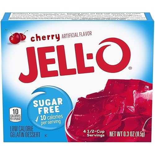 9 SHANI\u0027S ROOTS SHOOTS Jell-O Sugar-Free Cherry Gelatin Mix, Low Calorie Cherry Flavored Dessert Mix, Easy Make Gelatin Snack, 0.3 薬局衡オンス Box (Pack of 12)